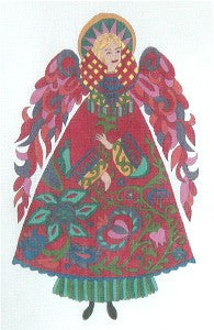 Red Angel Needlepoint Canvas