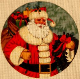 Santa with Wreath