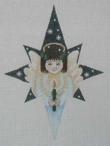 Star Angel Needlepoint Ornament