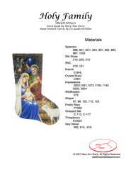 Holy Family · SRLGDAXS472 · Stitch Guide By Mary Ann Davis
