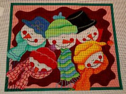 Jolly Snowman Needlepoint kit