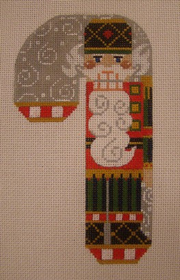 Nutcracker Santa Scarf Candy Cane