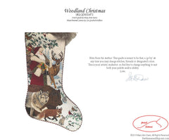 Woodland Christmas Stocking-Liz Goodrick-Dillion-SRLGDAXS473- Stitch Guide by Mary Ann Davis