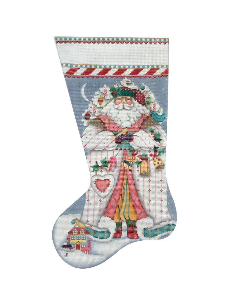 White Santa Stocking- MS205KK- Stitch Guide by Mary Ann Davis